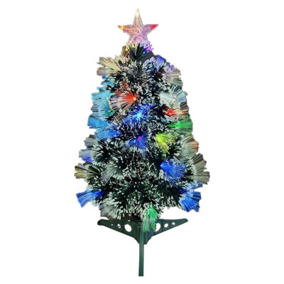 Ель светодиодная 60 см led мультиколор пласт подставка Baizheng