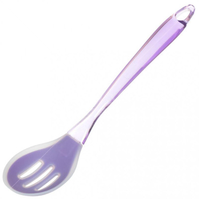 Ложка из силикона навеска с прорезями Фиолет Daniks Ложка из силикона навеска с прорезями Фиолет Daniks