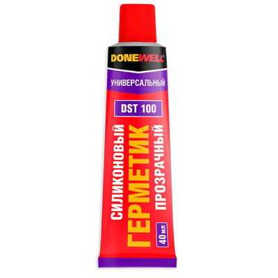 Герметик силиконовый универсальный бесцветный 40мл Donewell