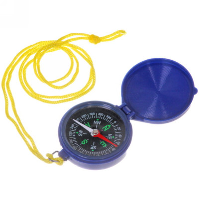 Компас пластиковый 4,5 см складной блистер синий DC45-7