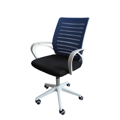 Кресло офисное 91*62*43 см до 120 кг механизм качания сетка синий Baizheng