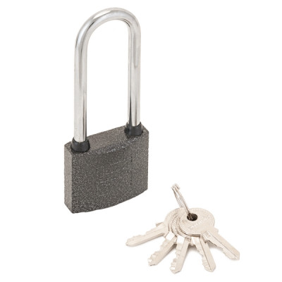 Замок навесной АЛЛЮР длинная дужка ВС1Ч-350Д d=8мм 5кл.  48мм (блистер)