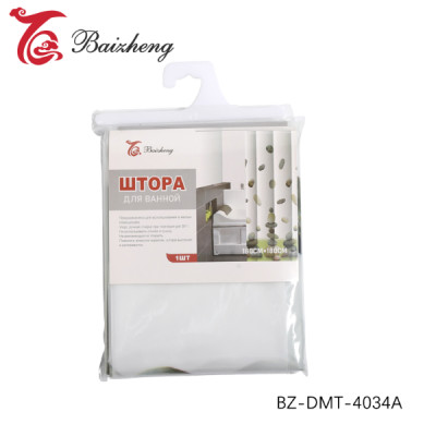 Штора для ванной PEVA 180х180см белый рисунок Baizheng BZ-DMT-4034A