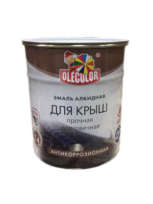 Эмаль алкидная для крыш синий 5кг Olecolor