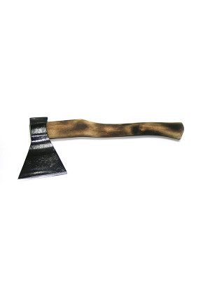 Топор  600гр кованый с деревянной ручкой Black axe, прямая заточка, (Россия)