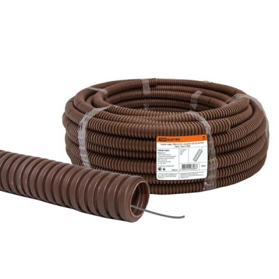 Труба гофрированная  ПВХ d25 с зондом ЭКО бук TDM