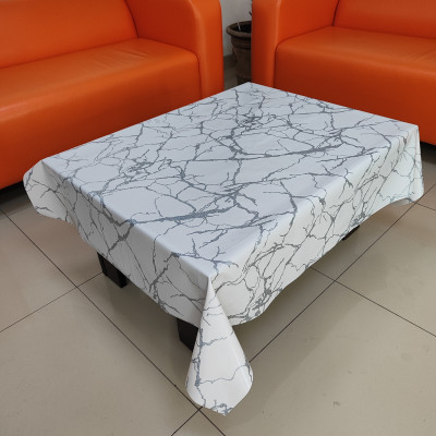 Клеенка ПВХ тканевая основа 1,37*20 м 0,26 мм мрамор рис BZ-8191D Dominica Baizheng