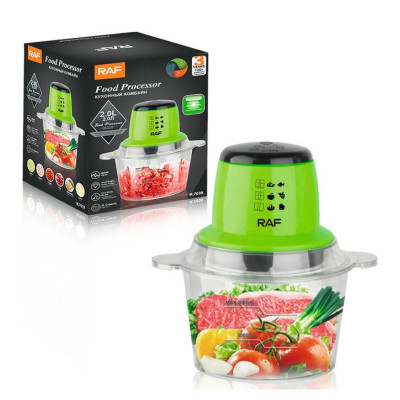 Измельчитель электрический 300 Вт чаша пласт 2 л 6 в 1 микс R.7039 Raf Измельчитель электрический 300 Вт чаша пласт 2 л 6 в 1 микс R.7039 Raf