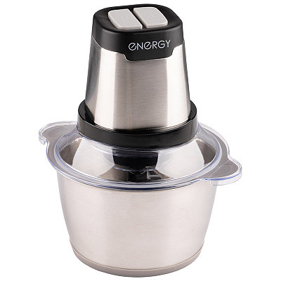 Измельчитель электрический 450 Вт чаша нерж сталь 1,5 л 2 скор 4 нож серо-черный EN-279 Energy