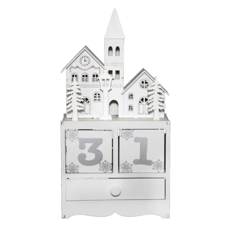 Светильник светодиодный 25,2*6,5*12 см 2 led Ночной город дерево 2*АА NataM