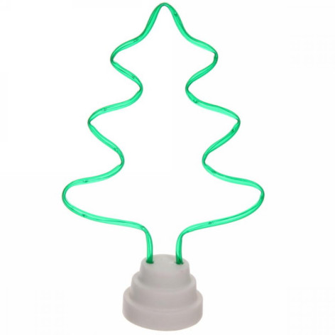 Светильник светодиодный Елка неон на батарейках