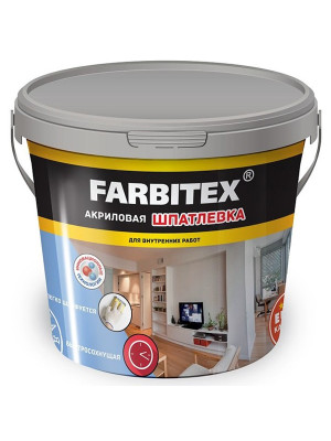 Шпатлевка акриловая для внутренних работ (9.0 кг) FARBITEX