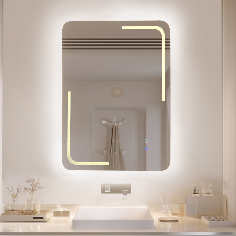 Зеркало для ванной 60*80 см LED подсветка антизапотевание прямоугольное KN-1013A80/60 KNOIS