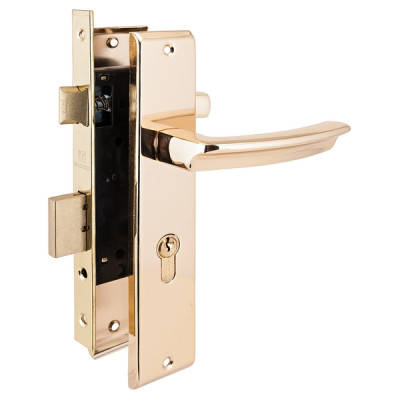 Замок врезной 3В4-70.08 АРТ GP золото АЛЛЮР