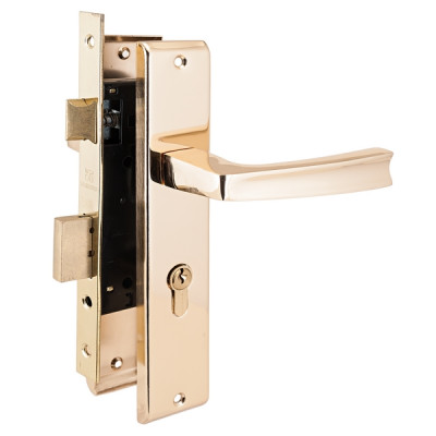 Замок врезной 3В4-70.09 АРТ GP золото АЛЛЮР