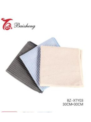 Салфетка микрофибра для сухой уборки 3 шт 30*30 см микс BZ-XTY03 Baizheng