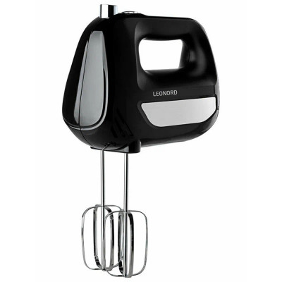 Миксер пластик 500 Вт 6 скоростей 4 насадки черный LE-1739 Leonord