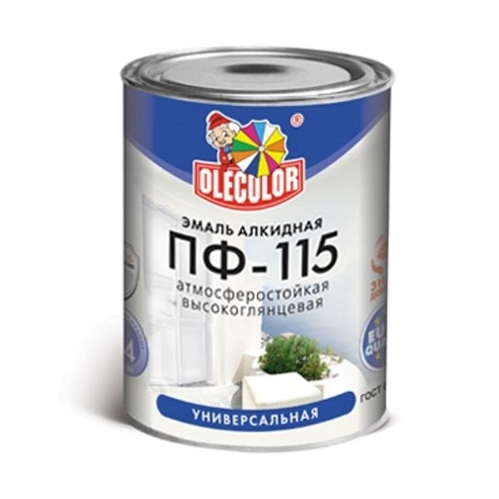 Эмаль алкидная для радиаторов ПФ-115 OLECOLOR белая 0,9кг
