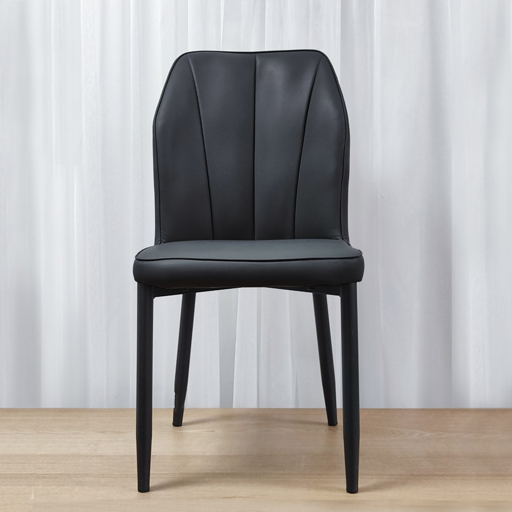 Стул металлический Baizheng 89×43×45 см, искусственная кожа, черный, до 150 кг