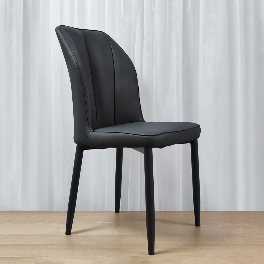 Стул металлический Baizheng 89×43×45 см, искусственная кожа, черный, до 150 кг