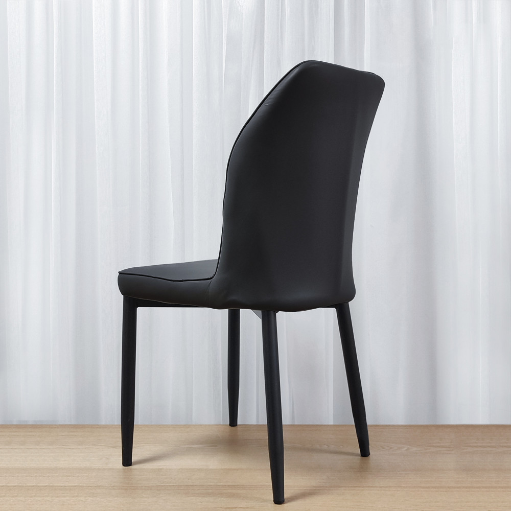 Стул металлический Baizheng 89×43×45 см, искусственная кожа, черный, до 150 кг