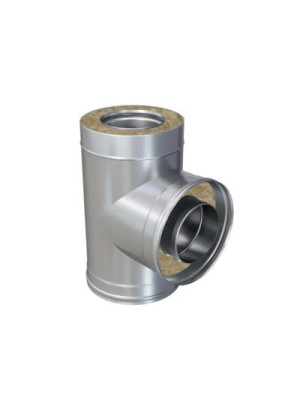 Тройник-сэндвич 90° (430/0,5мм + оц.) Ф150/210 FERRUM