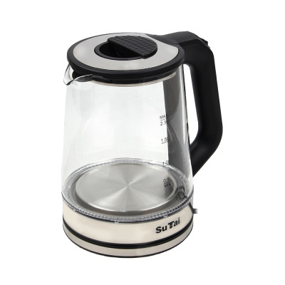 Чайник стеклянный электрический 2,3 л 2 кВт цвет микс Baizheng