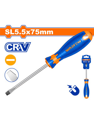 Отвертка SL 5.5*75мм WADFOW WSD1253