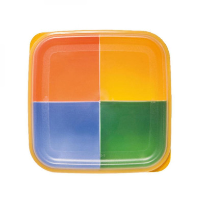 Контейнер-менажница пластиковая 2,2 л квадрат для СВЧ Полимербыт Контейнер-менажница пластиковая 2,2 л квадрат для СВЧ Полимербыт