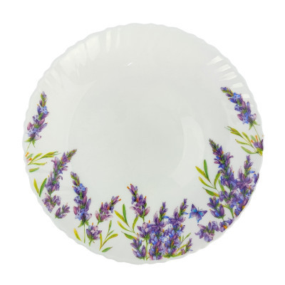 Тарелка стеклокерамическая десертная 19 см Lavender Коралл