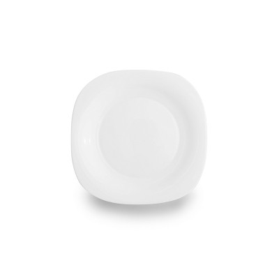 Тарелка стеклокерамическая десертная 19 см PO-210 White-Square Parsopal