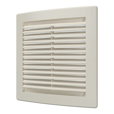 Решетка пластик 200*200 сетка неразъемная слоновая кость Ivory ERA