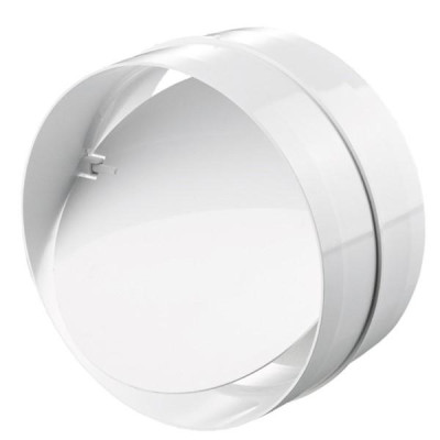 Соединитель круглых каналов с обратн клапаном d=125мм