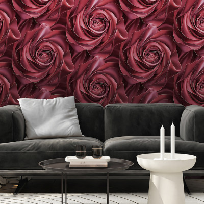 Обои виниловые на флизелиновой основе горячего тиснения Victoria Stenova EXCLUSIVE Euphoria, Красный, Бордовый, Мотив, 1,06×10 м, 589298