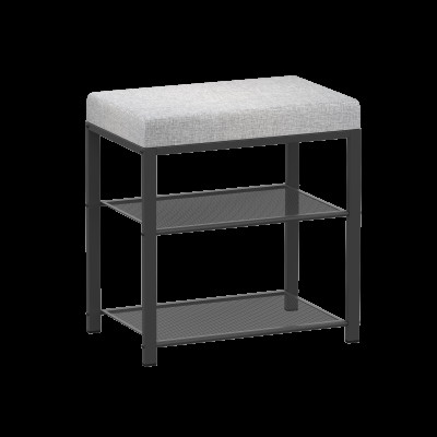 Банкетка металлическая 47*30*49 см графит Торонто 13S ЗМИ