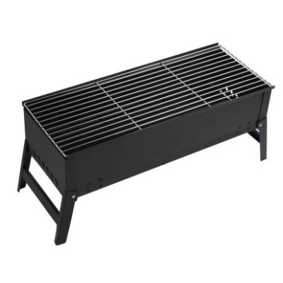 Мангал 60*24*28 см толщина металла 0,6 мм складной с решеткой сумка черный Baizheng