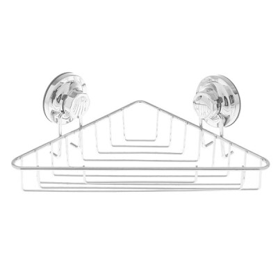 Полка угловая 1-ярусная на вакуумных присосках (17,5*31*8,5 см) хром Accoona (20) A11473-1 Полка угловая 1-ярусная на вакуумных присосках (17,5*31*8,5 см) хром Accoona (20) A11473-1