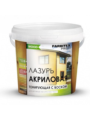 Лазурь акриловая FARBITEX ПРОФИ GOOD WOOD бесцветный 5л Лазурь акриловая FARBITEX ПРОФИ GOOD WOOD бесцветный 5л