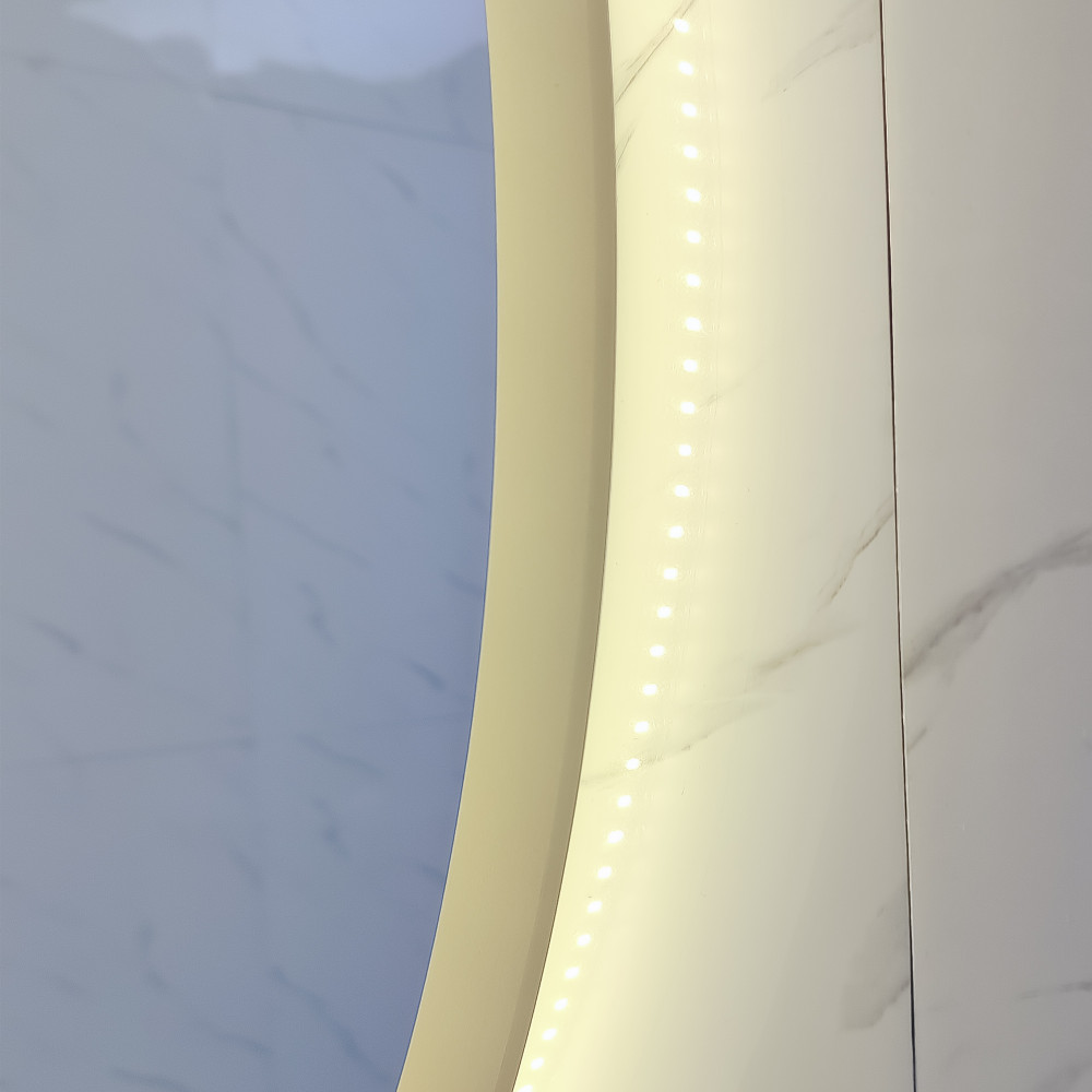 Зеркало для ванной 60*80 см LED подсветка антизапотевание овальное KN-831A60/80 KNOIS
