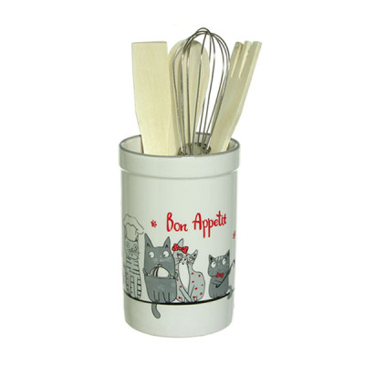 Набор керамический столовых приборов 5 пр КОТЫ-ПОВАРЯТА Elrington