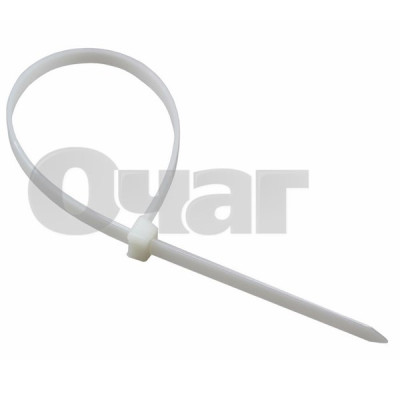 Хомут-стяжка кабельная нейлоновая 200 x3,6 мм, белая, упаковка 100 шт. REXANT