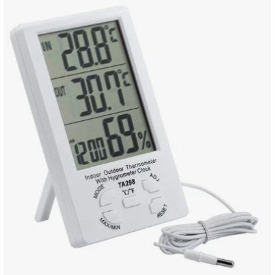 Термометр электронный наружный для изм температ и влажн Часы Будильник TA298 Baizheng Термометр электронный наружный для изм температ и влажн Часы Будильник TA298 Baizheng