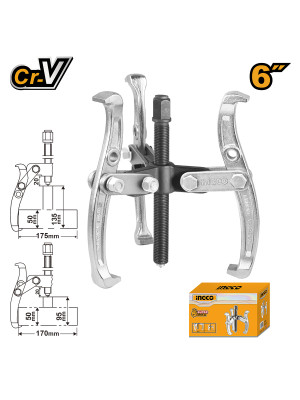 Съемник с тремя захватами 150мм INGCO HGP08036 INDUSTRIAL