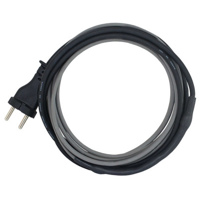 Кабель греющий саморегулирующийся на трубу комплект с вилкой 