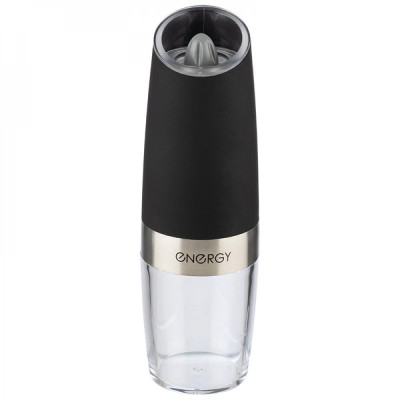 Перцемолка аккумуляторная стекло/пластик 140 мл 9 Вт 6*ААА гравитационная Energy Перцемолка аккумуляторная стекло/пластик 140 мл 9 Вт 6*ААА гравитационная Energy