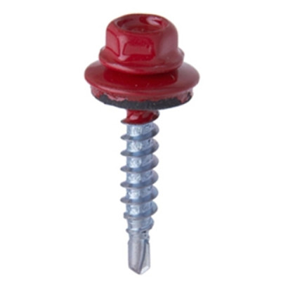 Саморез кровельный 4,8*29 красные RAL 3005