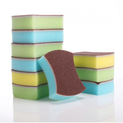 Губка поролоновая 10 шт 10*8*3 см в ассортименте Baizheng Губка поролоновая 10 шт 10*8*3 см в ассортименте Baizheng