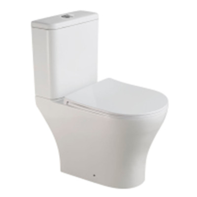 Унитаз напольный Knois KN2245000 белый, горизонт. выпуск, безободк., микролифт 64*36*78см