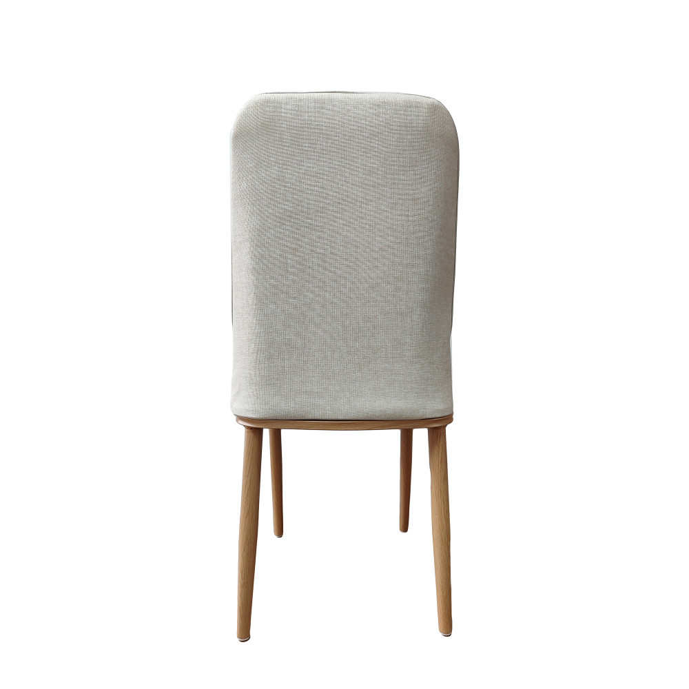 Стул металлический Baizheng 89×40×40 см, текстиль, серо-бежевый, до 150 кг