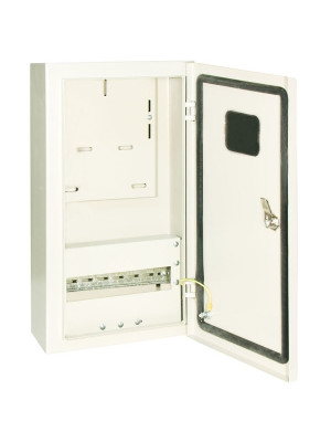 Корпус металлический ЩУ-1ф/1-0-12 IP66 (ЩУРН-1/12 IP66) (395х310х165) TDM Корпус металлический ЩУ-1ф/1-0-12 IP66 (ЩУРН-1/12 IP66) (395х310х165) TDM